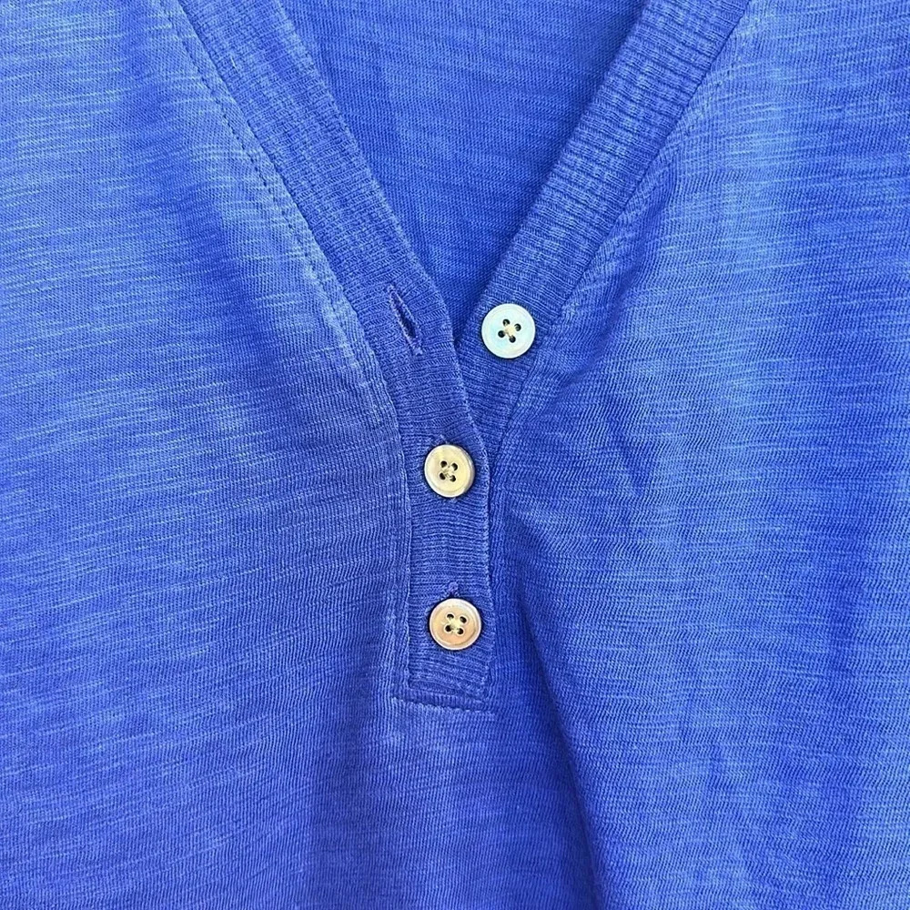 NWT Chico’s 3/4 Sleeve Size 0 Blue Shirt (S) - Picture 3 of 6